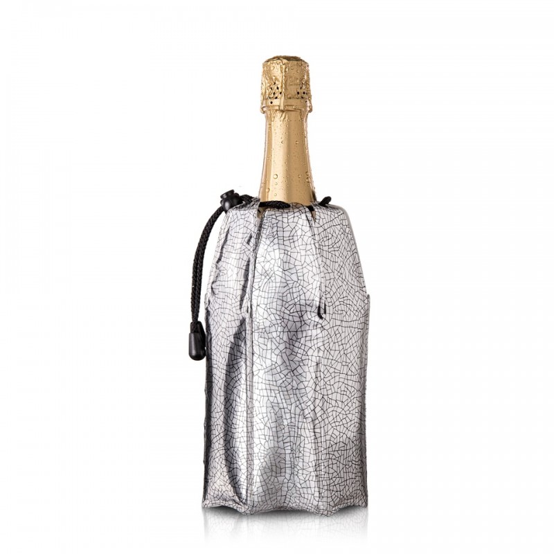 VacuVin Refroidisseur à Champagne Argenté